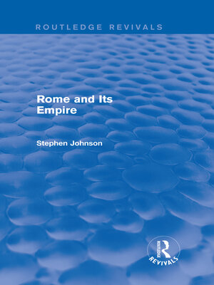 cover image of Rome and Its Empire (Routledge Revivals)